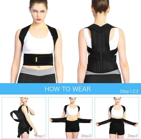 Back Brace Posture Corrector for Women and Men Back Lumbar Support Shoulder Posture Support for Improve Posture Provide and Back Pain Relief...