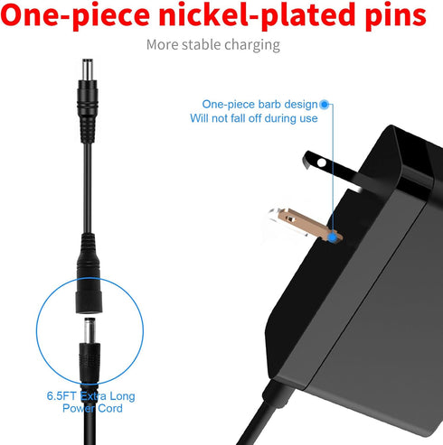 MEROM 5V 3.6V Charger AC Adapter with 1*Adapter Compatible with Black & Decker Pivot Driver PD360 PD400LG CSD300T PLR36NC PLR36C UA-0402 5102970-1...