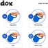 DDOXX Retractable Dog Leash - Strong Reflective Nylon Strips with Break & Lock system - S (Blue)...