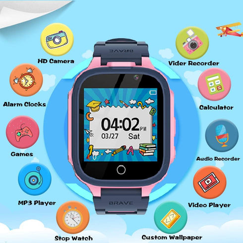 OVV Smart Game Watch for Kids, Kids Smart Watch with 14 Puzzle Games 1.44" HD Touch Screen Music Player Camera Video Recorder Alarm Clock Pedomete...
