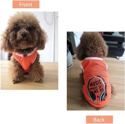 Dog Shirt Sports Dog Summer Clothes Dog T-Shirt Fit for Small Extra Small Medium Tiny Puppy Pet Vest Clothing Lightweight and Breathable Mesh Dog ...
