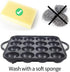 16-Holes Takoyaki Maker Pan Plate for Stovetop, Nonstick Coating Aluminum, 7.7 x 7.7 inches...