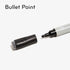 U Brands Liquid Glass Board Dry Erase Markers With Erasers, Set of 12, Black, Low-Odor, Bullet (3 mm) Point...