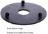 Hwagui - Black Cast Iron Teapot Trivet with Rubber Pegs for Kitchen Or Dining Table, 5.5 Inch Diameter...