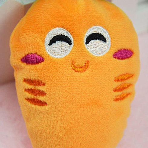 1Pc Soft Dog Toys Cute Carrot Plush Chew Squeaker Plush Dog and Cat Toys with Multi-Squeaks Sound Pet Puppy Supplies Dog Squeak Toys...