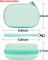 RAIACE Hard Travel Storage Case Compatible with SUPVAN E10 Mini Label Printer, Mesh Pocket for Label Paper, Cables and accessories. - Green...