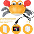 Crawling Crab Baby Toys with Music & Light, Tummy Time Interactive Toddler Toy Automatically Avoid Obstacles for Boys or Girls (Orange)...
