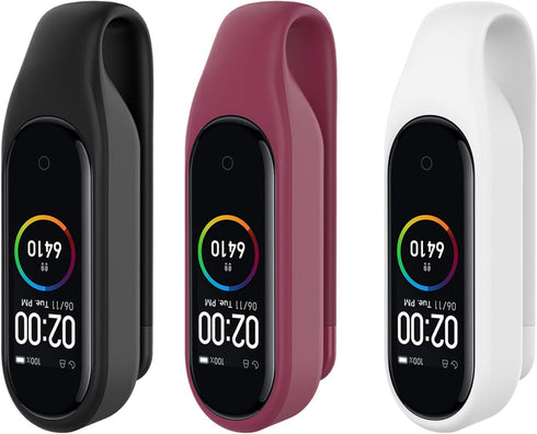 Clip for Compatible with Xiaomi MI Band 7/7 NFC/6/6 NFC/5/5 NFC Band Clip Holder Case Replacement Soft Silicone Strap Accessories for Amazfit Band...