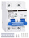 DIHOOL 100 Amp Circuit Breaker DIN Rail Mount 2 Pole AC 110V Low Voltage disconnect switch...
