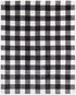 Safdie & Co. Flannel Printed Ribbed 48x60 White Plaid Ultra Soft Throw, Black - 65903.Z.06...