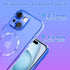 KANGHAR Designed for iPhone 15 Case Magnetic Clear Cute Gradient Slim Case for Women Men Full Camera Protector Camera Shockproof Compatible with M...