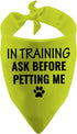 1 Piece in Training Ask Before Petting Dog Bandana Give Me Space Dog Bandana Rescue Dog Bandana (Ask Before Petting D) (Ask Before Petting D)...