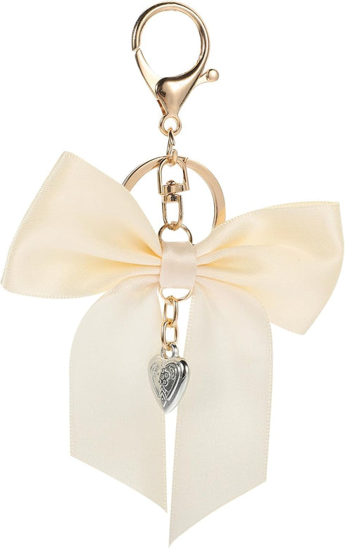 Bow Keychain Ribbon Keychain Charm Bowknot Keyring Bowknot Keychains Bow Bag Charm Decorative Purse Charms for Women...
