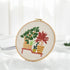 5PCS Wooden Embroidery Hoop Set, Beech Wood Cross Stitch Hoops from 5 to 9 Inches, Adjustable Round Embroidery Frames for DIY Needlework, Hand Sew...