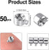 50pcs Crimp Beads for Jewelry Making, Silver Spacer Beads Metal Bead Stopper Crimp Charms for Bracelet Necklace Ends Accessories...