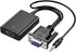 VGA to HDMI Adapter for Connecting Traditional VGA Interface Laptop, PC to HDMI Monitor or Projector, 1080P VGA Male to HDMI Female Converter with...