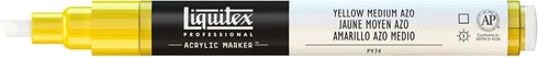 Liquitex Professional Fine Paint Marker, 8mm, Yellow Medium Azo...