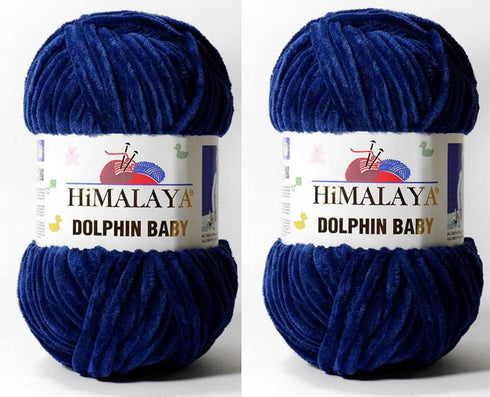 Himalaya Dolphin Baby Yarn 100% MicroPolyester Lot of 2 skn 264 Yards 2x100gram Super Bulky :6 Baby Chenille Yarn (80321)...