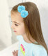 inSowni 2" Alligator Hair Clips Barrettes Chiffon Flower Bow with Rhinestone Pearl for Baby Girl Toddlers...