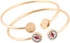 5pcs Gold Plated Stainless Steel Bracelet Making Kit Fit 8mm Cabochon Bangle Bracelet Bezel Setting Blanks DIY Jewelry Making Accessories...