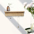 SANY DAYO HOME Jewelry Organizer with 24 Hooks and Cosmetics Shelf, 12 x 3 x 4 inches Wall Mounted Rustic Pine Wood Holder for Necklaces and Brace...