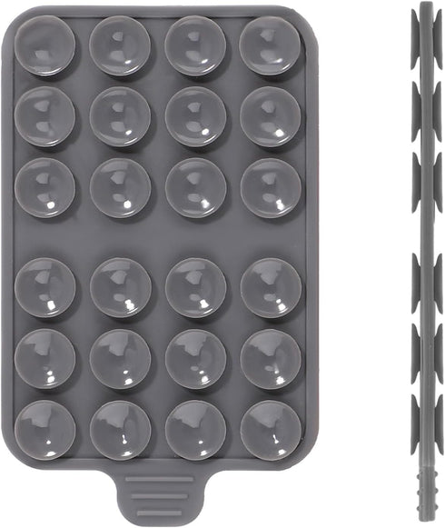 1pc Double-Faced Suction Cup Phone Mount, Silicone Suction Phone Case Sticky Phone Grip Hands-Free Silicone Phone Holder for iPhone & Android for ...