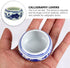 SEWACC 8pcs Ceramic Ink Dish Chinese Calligraphy Ink Dish Porcelain Inkwell Dish Painting Dish for Chinese Calligraphy and Sumi-e Painting Pottery...