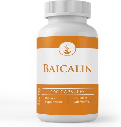 Pure Original Ingredients Baicalin, (100 Capsules), Chinese Skullcap, Always Pure, No Additives Or Fillers, Lab Verified...