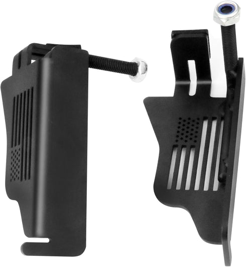 Steel Front Foot Pegs Rest Pedal Compatible with 2007-2021 Jeep Wrangler JK JKU JL JLU Unlimited 2-Door / 4-Door Exterior Door Hinge -2pcs...