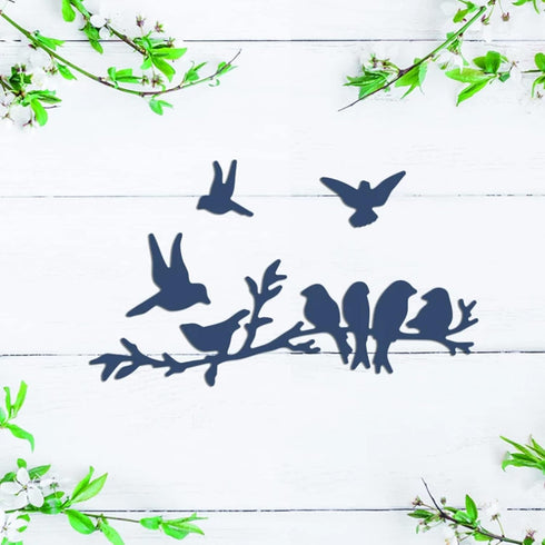 Birds On The Branch Metal Die Cuts, Bird Frame Cutting Dies Stencils DIY Crafts Cards Cuts for DIY Embossing Card Making Photo Decorative Paper Di...