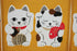 Narumi Made in Japan Shichifuku Manekineko Brown Color Noren Curtain Tapestry...
