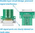 DB15 Solderless Male RS232 D-SUB Serial Adapters, 16mm thinner 15 Pin Port Terminal Solderfree Breakout Board Connector with Case Accessories...