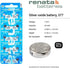 Renata 377 SR626SW Batteries - 1.55V Silver Oxide 377 Watch Battery (10 Count)...