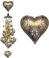 Garden Loving Heart Wind Chimes Outdoor Indoor Decor - with 4 Tubes 6 Bells 7 Hearts Mobile Romantic Wind Catcher, Heart Shaped Windchimes for Hom...