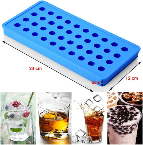 Mydio Mini Ice Ball Molds DIY Molds Tool for Candy pudding jelly milk juice Chocolate mold or Cocktails & whiskey particles(1pack,Blue)...