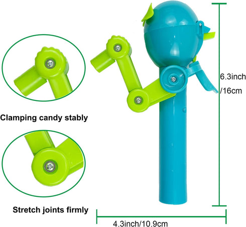 2Pcs Lollipop Case, Lollipop Robot Holder, Creative Lollipop Robot Toys Creative Design Eat Lollipop, Lollipop Holder Robot Gift, Easter Fun Gift ...