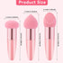 3 Pcs Makeup Foundation Sponge Pink Beauty Blender Sponge Makeup Sponge Cosmetic Powder Puff Concealer Face Brush with Handle Beauty Sponge Applic...