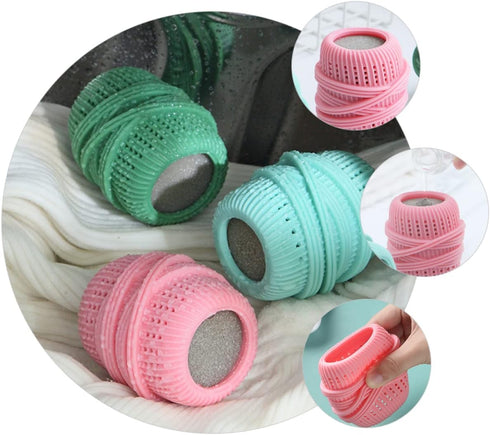 3pcs Set Washing Machine Laundry Ball Fabric Softener Dispenser Laundry Balls for Removal Washer Ball Dryer Washing Laundry Washing Sponge Househo...
