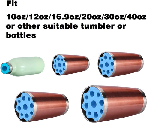 Cup Turner Foam Sets, 10PCS 5 Size Tumbler Turner Foams Inserts for 3/4 Inch PVC Pipe, Tumbler Spinner Foams Fit 40 oz 30 oz 20 oz 10 oz All Tumbl...