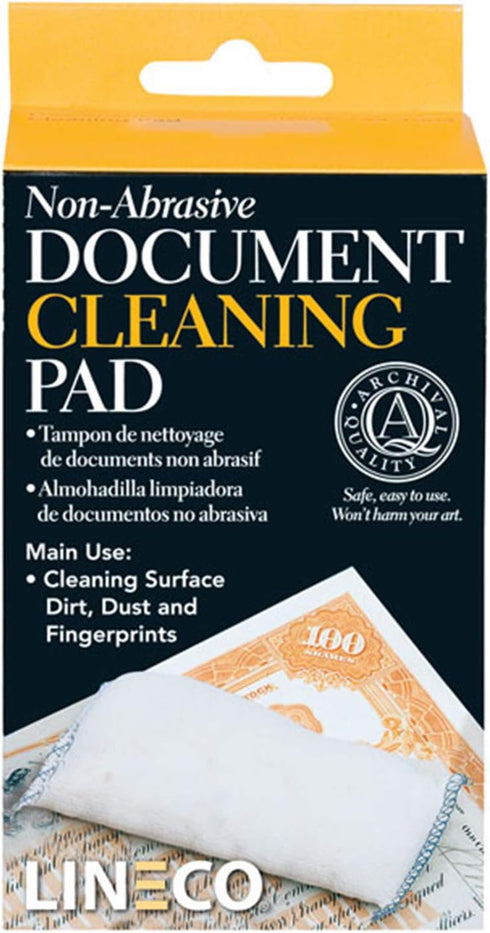 Lineco 2x4.75 Document Cleaning Pads with Grit-Free Powder - Soft, Grit-Free Powder That Absorbs and Cleans....