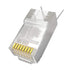 Jadaol Ethernet RJ45 Connector - Ethernet Modular Crimp Connectors Plugs 50 Micron Gold Plated - Only for cat7 30 or 32 AWG Flat Ethernet Cable - ...