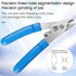 2 pcs 3 Hole Fiber Stripper Stainless Steel CFS-3 Fiber Optic Stripper 3 Port Hole Fiber Optic Stripping Tool with 6" handle, Blue...