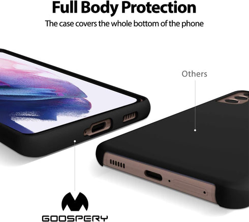 GOOSPERY Liquid Silicone Case for Galaxy S21 Plus (6.7 inches) Silky-Soft Touch Full Body Protection Shockproof Cover Case with Soft Microfiber Li...