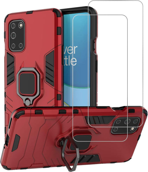 Urspasol for OnePlus 8T 5G Case OnePlus 8T Case with Screen Protector (2 Pack) Tempered Glass Hybrid Heavy Duty Armor Protective Bumper Phone Cove...