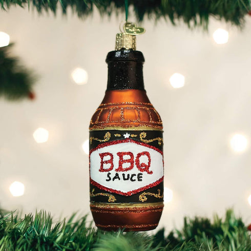 Old World Christmas Various Foods Glass Blown Ornaments for Christmas Tree BBQ Sauce 32292...