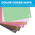 Extra Thick Pastel Flexible Plastic Cutting Board Mats with Food Icons & EZ-Grip Waffle Back, (Set of 6) Dishwasher Safe. Cutting Boards For Kitch...