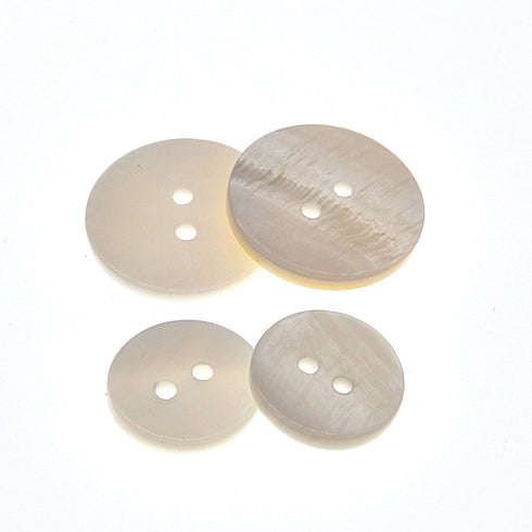 White Genuine Mother of Pearl Buttons Set,22PCS/Pack(16PCS 15MM+6PCS 20MM),2 Holes Bulk Natural MOP Pearl Shell Buttons for DIY Sewing Crafts,Shir...