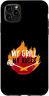 iPhone 11 Pro Max My Grill My Rules, Grill, Electric Grill, Grill Saying Case...
