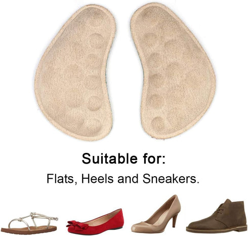 Dr. Foot's Supination & Over-Pronation Corrective Shoe Inserts, Medial & Lateral Heel Wedge Insoles for Foot Alignment, Knee Pain, Bow Legs, Osteo...