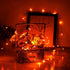 YKB 6 Pack Orange Fairy String Lights Battery Operated Fairy Lights Starry String Lights on 3.3ft/1m Silvery Copper Wire DIY Christmas Decoration ...